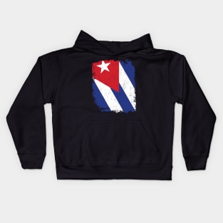 Cuban Flag, Distressed Kids Hoodie